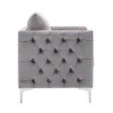 Modern Velvet Armchair Tufted Button