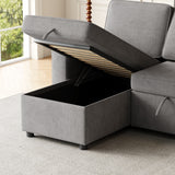 8" Sleeper Sofa, Sofa Bed - 2 in 1 Pull Out Sofa Bed with Storage Sofa, Sofa Sleeper with Pull Out Bed with Charging Port