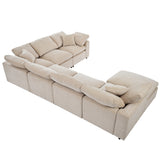 Sectional Sofa with Ottoman L Shaped Corner Sectional