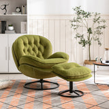 Accent chair  TV Chair  Living room Chair  with Ottoman-FRUIT GREEN