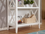 4 Tier Bookcase White