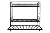 Metal Twin over Twin Bunk Bed with Trundle