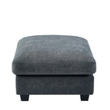 L-Shape Feather Filled Sectional Sofa - Dark Grey