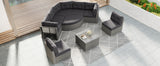 Patio Furniture Set Outdoor Furniture Daybed Rattan Sectional Furniture Set Patio Seating Group With Cushions and Center Table for Patio, Lawn, Backyard, Pool, Grey