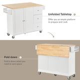 Rolling Mobile Kitchen Island Cart