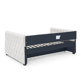 Daybed with Trundle Upholstered Tufted Sofa Bed