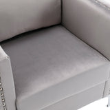 Modern Velvet Armchair Tufted Button