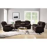 Brown Sofa (recline feature) with storage and cup holders