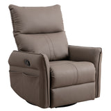 Brown Rocking Recliner Rocking Chair - 360 Degree Swivel