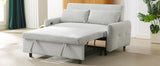 Pull-out Sofa Bed Convertible Couch 2 Seat Loveseat Sofa Modern Sleeper Sofa with USB Ports