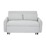 Pull-out Sofa Bed Convertible Couch 2 Seat Loveseat Sofa Modern Sleeper Sofa with USB Ports