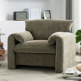 Modern Style Chenille Oversized Armchair