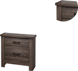 Natural Finish Striking Wooden Nightstand