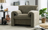 Modern Style Chenille Oversized Armchair