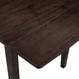 3-Piece Wood Drop Leaf Breakfast Nook Dining Table Set