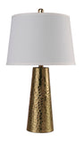 25"H A.B. leaf Hammered Table Lamp (1PC/CTN) (2.15/6.97)