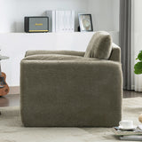 Modern Style Chenille Oversized Armchair