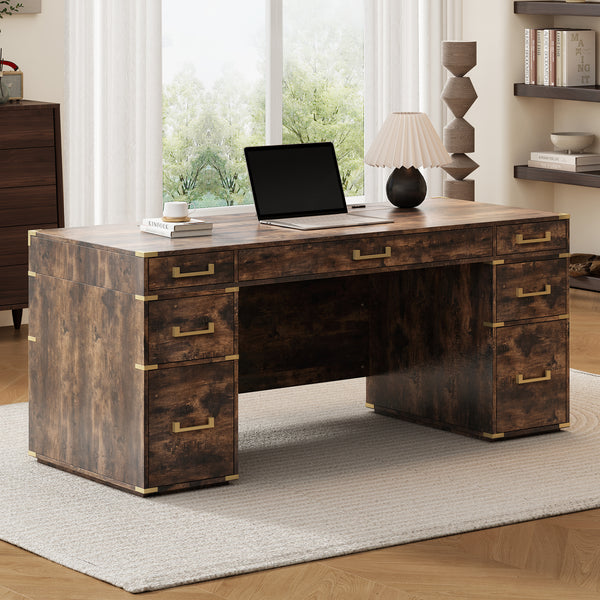 70"Classic and Traditional Executive Desk