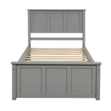 Twin Platform Storage Bed, 2 drawers with wheels