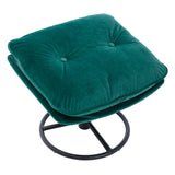 Accent chair  TV Chair  Living room Chair  with Ottoman-GREEN