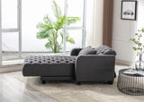 Dark Grey Living Room Leisure Sofa