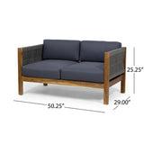 LAUREL Outdoor 4 Seater Chat Set_LOVESEAT & COFFEE TABLE & CLUB CHAIR