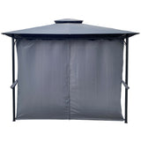 10x10 Ft Grey Outdoor Patio Garden Gazebo