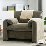 Modern Style Chenille Oversized Armchair