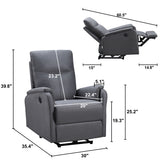 Power Recliner Chair With USB Charge port, Recliner Single Chair