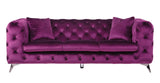 Sofa, Purple Fabric