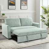 Sleeper Sofa Bed, Modern Fabric Loveseat Futon Sofa Couch w/Pullout Bed