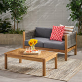 LAUREL Outdoor 4 Seater Chat Set_LOVESEAT & COFFEE TABLE & CLUB CHAIR