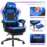 Blue Racing Gaming Office Computer Ergonomic Video Game Chair