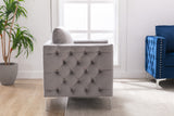 Modern Velvet Armchair Tufted Button