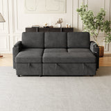 Sleeper Sofa, Sofa Bed - 2 in 1 Pull Out Sofa Bed with Storage Sofa, Sofa Sleeper with Pull Out Bed with Charging Port