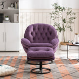 Accent chair  TV Chair  Living room Chair   with Ottoman-PURPLE