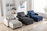 Dark Grey Living Room Leisure Sofa