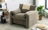 Modern Style Chenille Oversized Armchair