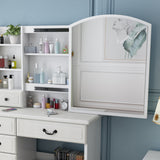 Fashion Vanity Desk with Mirror and Lights for Makeup