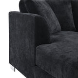 Sectional Sofa,L-shaped Luxury Couch Set with 2 Free pillows,4-seat Chenille