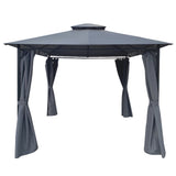 10x10 Ft Grey Outdoor Patio Garden Gazebo