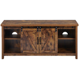 TV Stand Barn door modern & farmhouse wood entertainment center