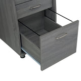 Grey Complete Workstation Computer Desk with Storage