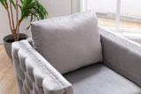 Modern Velvet Armchair Tufted Button