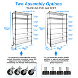 7 Tier Wire Shelving Unit