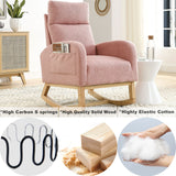 High Backrest Living Room Rocking Chair