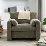 Modern Style Chenille Oversized Armchair