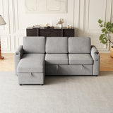 8" Sleeper Sofa, Sofa Bed - 2 in 1 Pull Out Sofa Bed with Storage Sofa, Sofa Sleeper with Pull Out Bed with Charging Port