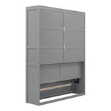 Queen Murphy Bed Grey