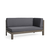 Dual Corner Outdoor Bench Seats